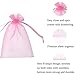 Pimuza 100 Pcs 5x7 inches Gift Wrap Bags Pink Organza Sheer See Through Fabric Drawstring Satin Ribbon Pouches for Baby Shower Favor Party Wedding Favors Decoration Card Deck Jewelery Boys Holiday Gift - Image 4
