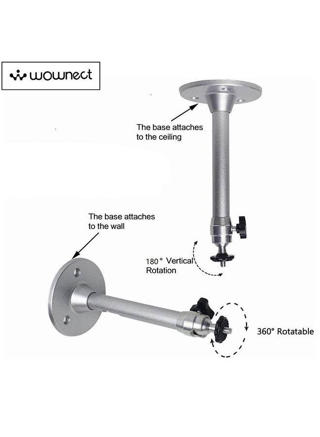 حامل تثبيت على الحائط لجهاز بروجيكتور وكاميرا المراقبة فضي - Image 4