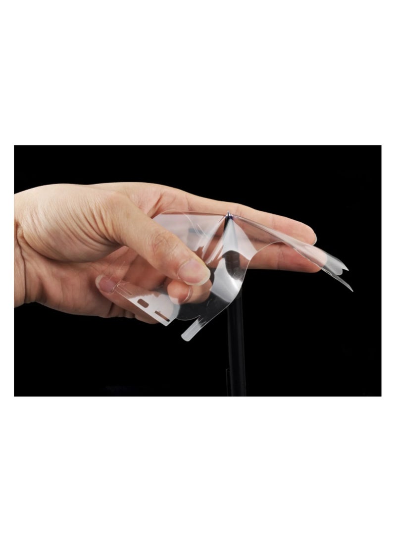 Digi Core مجموعة تغطية كاملة لهاتف iPhone 14 Plus واقي شاشة 3 عبوات 6.7 بوصة 2.5D حواف منحنية مع عدسة كاميرا iPhone 14 Plus وورقة شفافة من مادة PVC مضادة للخدش (iPhone 14 Plus، أحمر) - Image 2