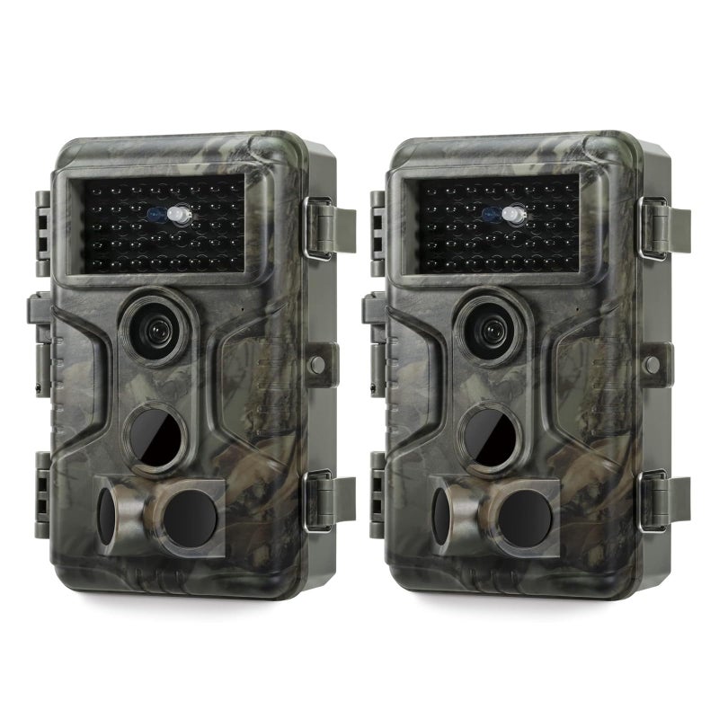 GardePro A3S 2-Pack Trail Camera (Non-Cellular, Non-WiFi), 64MP Photo & 1296P HD Video, 0.1s Trigger, 100ft No-Glow Night Vision, Motion Activated Wildlife Camera - Image 1