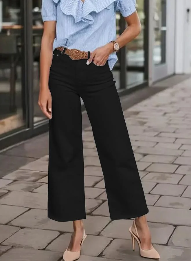Take Two  Black High Rise Straight Leg Jeans for Women | Best Price UAE