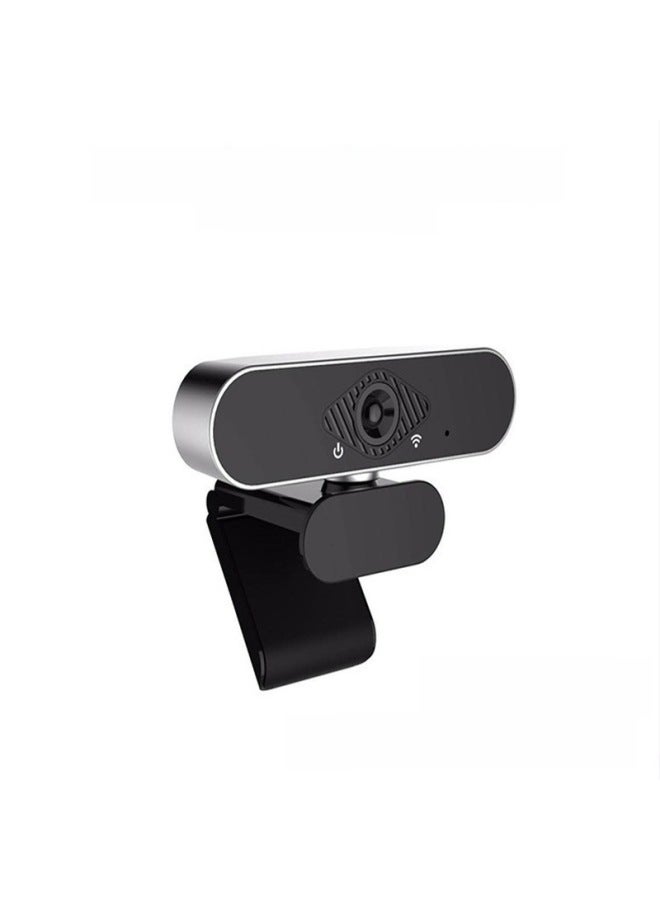 كاميرا شبكة عالية الوضوح USB 1080P كاميرا ويب مع ميكروفون للكمبيوتر البث المباشر عبر الإنترنت اجتماع الفصل التركيز اليدوي اللون: أسود -1080 بكسل - Image 2