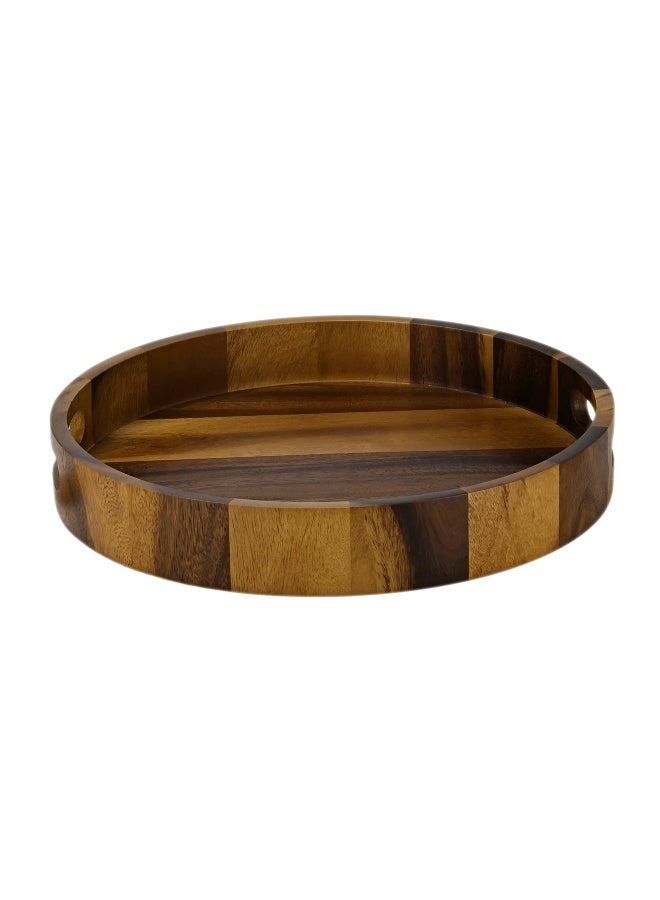 BILLI Shallow Luxury 3PCS Round Porcelain Bowls with Bamboo Stand – 12cm White Serveware for Snacks, Desserts - Image 1