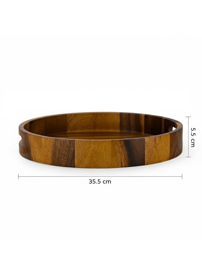 BILLI Shallow Luxury 3PCS Round Porcelain Bowls with Bamboo Stand – 12cm White Serveware for Snacks, Desserts - Image 3