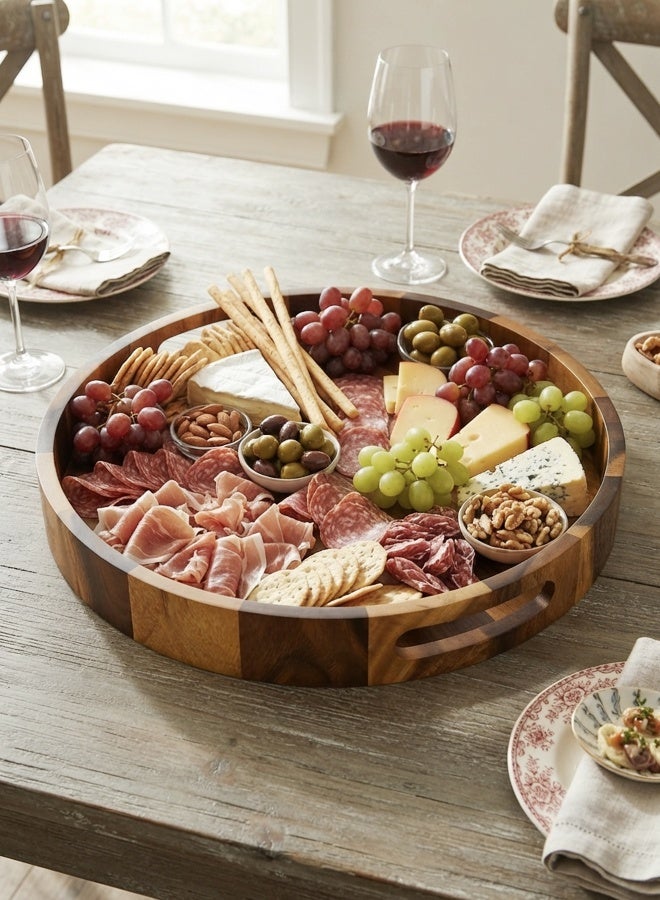 BILLI Shallow Luxury 3PCS Round Porcelain Bowls with Bamboo Stand – 12cm White Serveware for Snacks, Desserts - Image 4