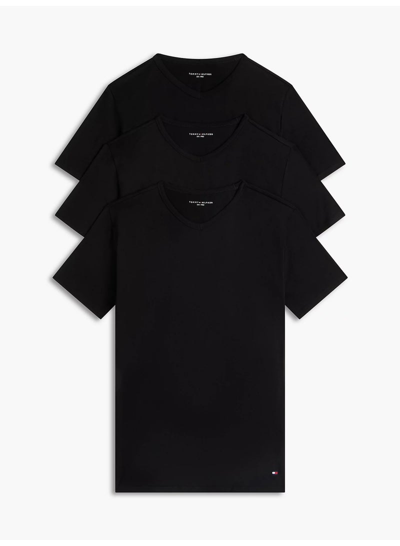 TOMMY HILFIGER 3 Pack Stretch T-Shirt - Image 1