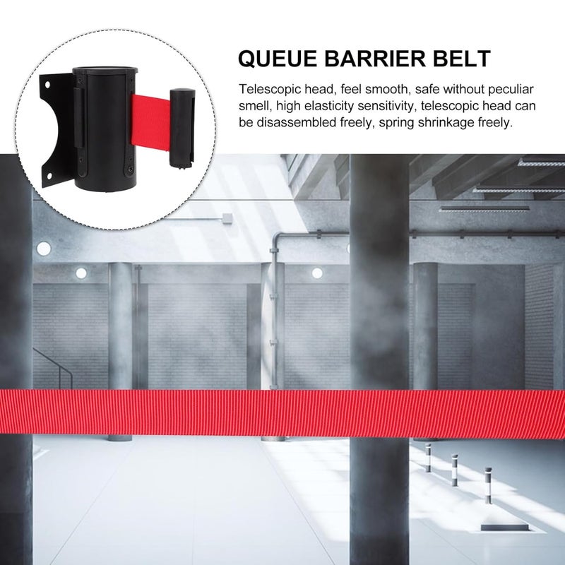 ULTECHNOVO Retractable Safety Barrier Belt for Wall-Mounted Design Stainless Steel Housing Easy Installation for Supermarkets Airports and Events - Image 2