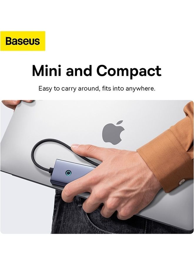 Baseus 4 In 1 Port USB C Hub To USB 3.0 Extension Compatible For MacBook Pro Air Samsung S22 Ultra Huawei Mate XS 2 P50 MateBook LG Chromebook iPad Pro Air 5 Dell XPS 15 Space Grey - Image 4