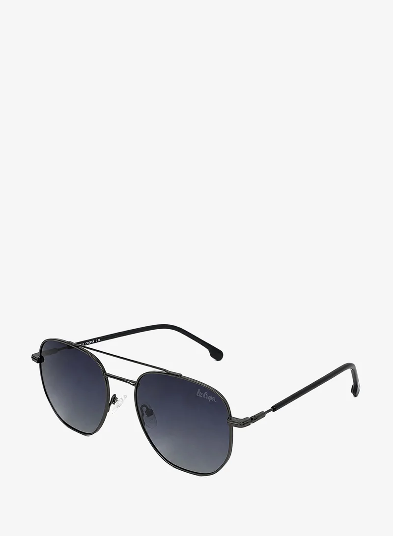 1.1 Tac Polarized Sunglasses Gunmetal Frame Gradient Blue Mirror Lens 54mm  - LCM10278C1
