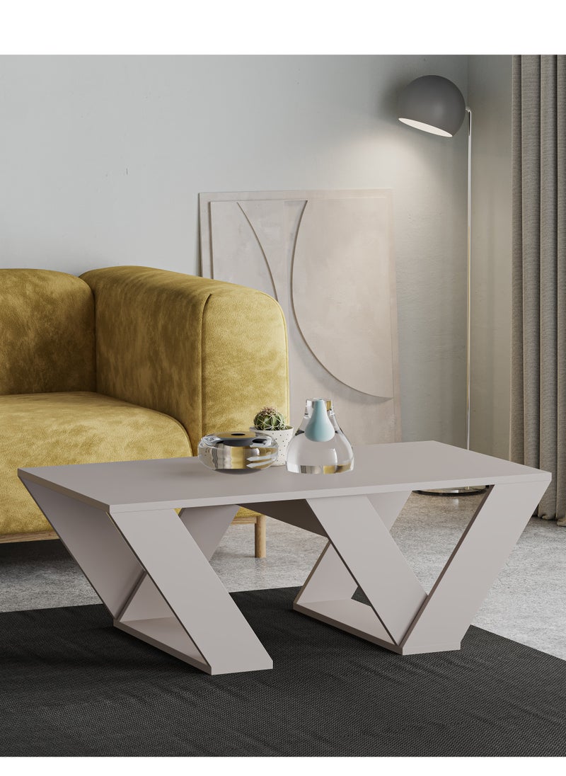 Mourah Home - Pipra Coffee Table - Light Mocha - 2 Years Warranty - Image 1