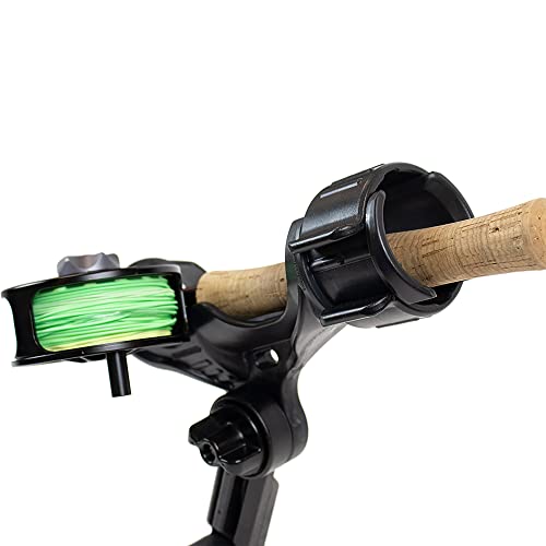YakAttack Omega Pro Rod Holder | Track Mount Fishing Rod Holder for Kayak & Boat | Secure & Adjustable LockNLoad System | Compatible with Spinning, Casting, Fly Reels | Kayak Track Mount Accessories - Image 4