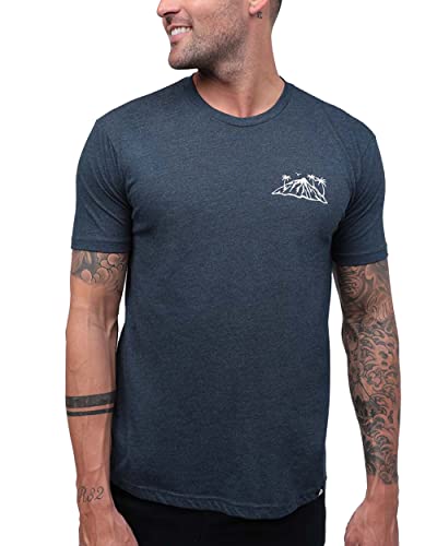 INTO THE AM Summer Islands Graphic Tee for Men - Short Sleeve Design T-Shirts (Navy, Large) - Image 1