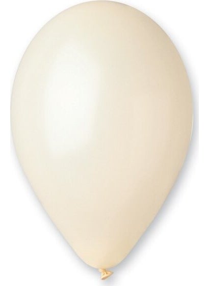 Gemar Metallic Balloon White 100 Pack  - Image 1