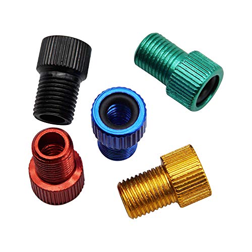 INNOLIFE Aluminum Presta to Schrader Converter Car Valve Adapter Bicycle Bike Tube Pump Air Compressor Tools (Mixed Colors) - Image 1