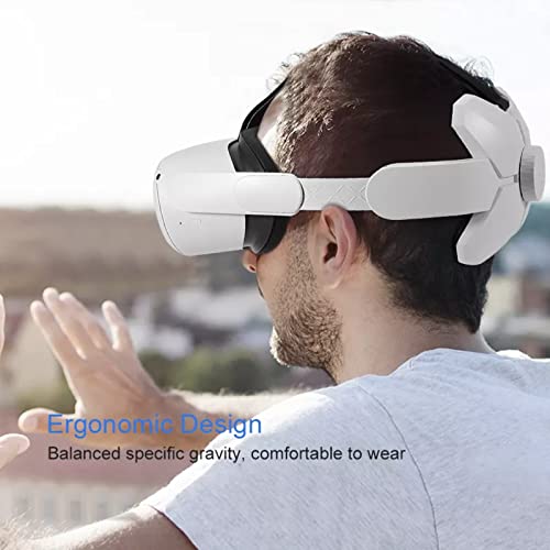 Careflection Elite Strap for Oculus Meta Quest 2 / Oculus Quest 2, Adjustable Head Pad Head Extend Strap Replacement Provides Longer Enhanced Grip, Comfortable Fit Balance & Support Better Comfort VR Accessory V2 - Image 4