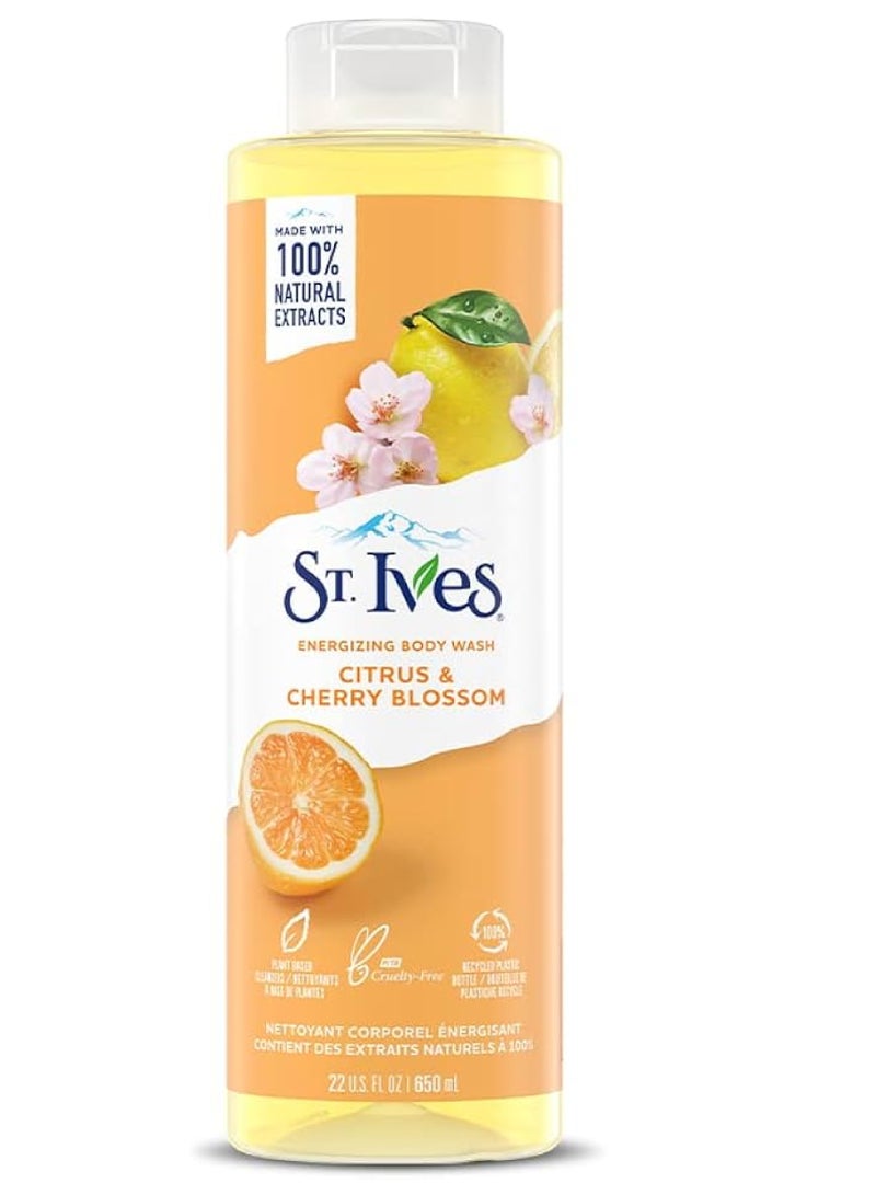 ST. Ives ST.IVES ENERGIZING B/W CITRUS & CHERRY BLOSSOM 650ML