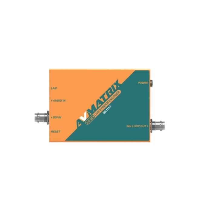 AVMatrix يُعد AVMATRIX SE1117 جهاز تشفير للبث المباشر عبر واجهة SDI، ويدعم بث الفيديو والصوت أو بث الصوت فقط. - Image 3