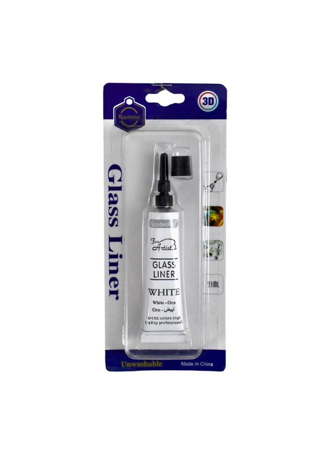 Keep smiling White Glass Liner Relief Tube, Durable, Chemical Resistant, Safe, Recyclable - No:7921