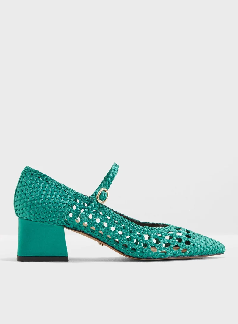 TOPSHOP Jenna Woven Court Shoes