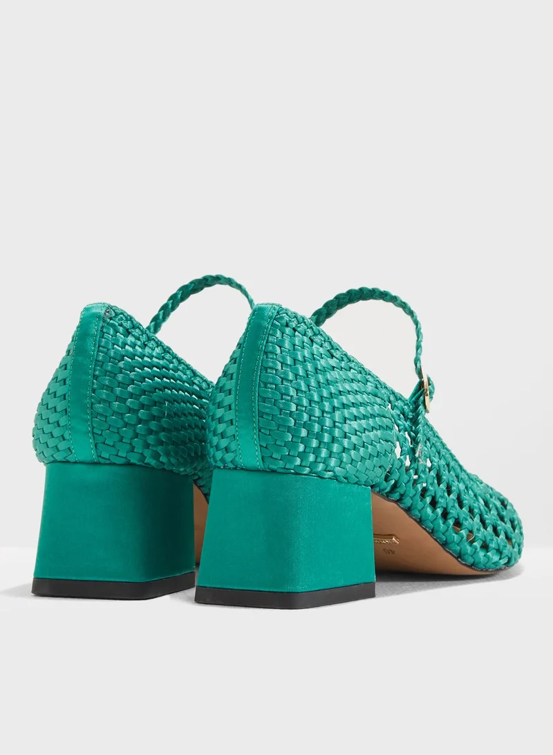 TOPSHOP Jenna Woven Court Shoes