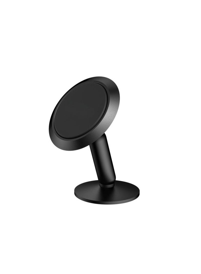Magnetic Phone Holder for Car Universal Mobile Stand with 360 Degree Swirl Design Paste Type for Dashboard/Wind Shield - Black - Image 1