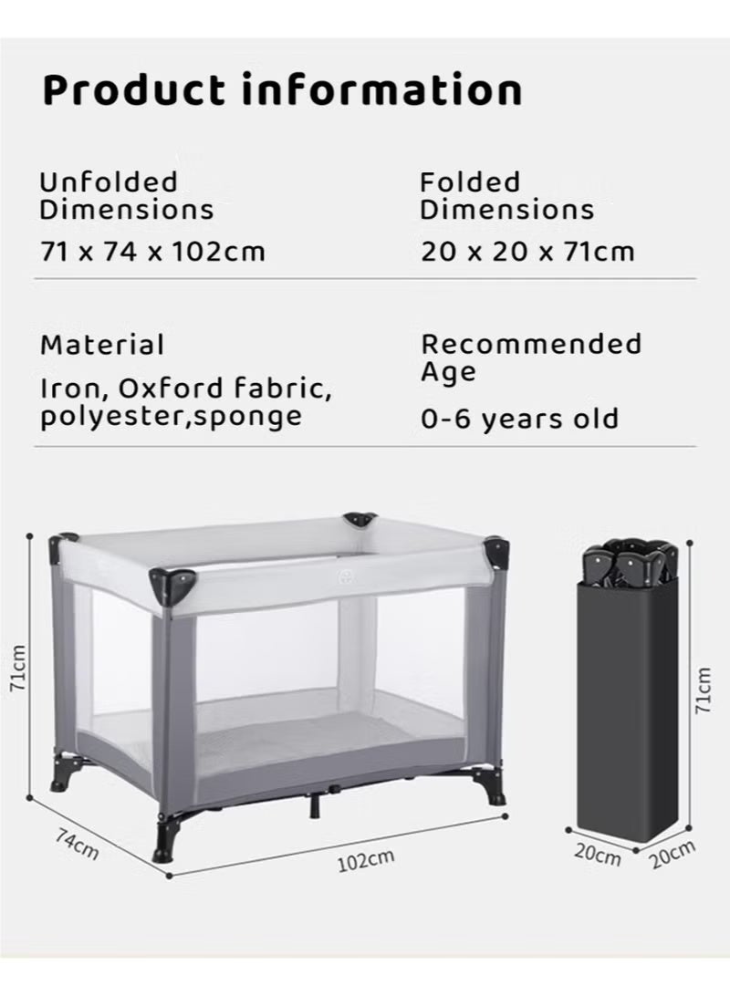 ريوليو السرير المحمول والمريح للرضّع – قابل للتنفس، مبطن وناعم، سهل الطي والتركيب - Image 5