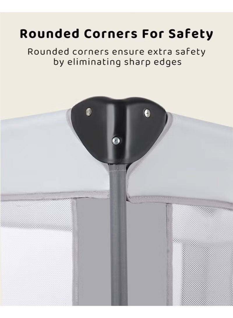 ريوليو السرير المحمول والمريح للرضّع – قابل للتنفس، مبطن وناعم، سهل الطي والتركيب - Image 3