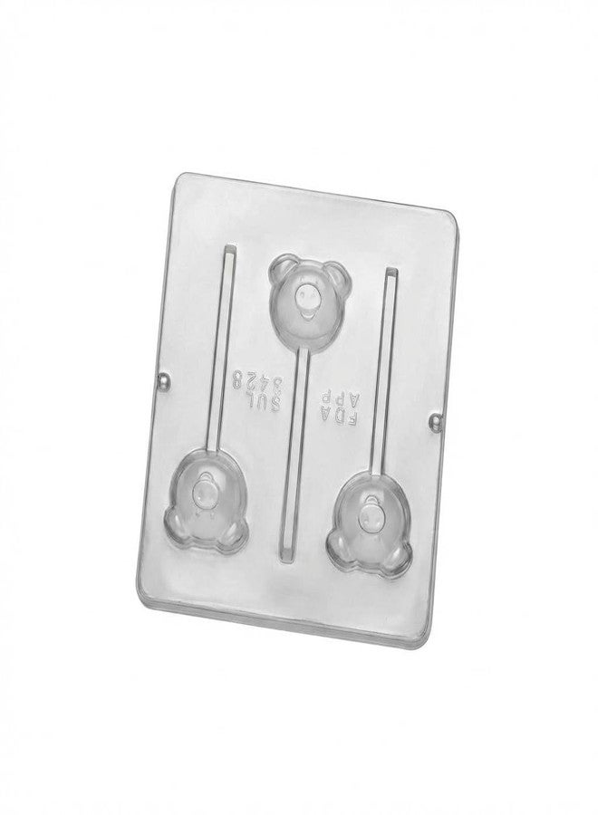 Lollipops Pig Lollipop Chocolate Candy Mold Piggy 3428 with 3 Cavities, Approximately 2 1/2" Each Piece - Image 4
