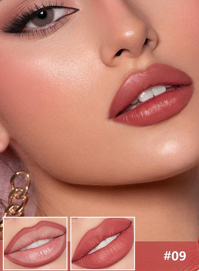 pudaier Lipstick & Lippie Pencil, Lip Pencil Waterproof, Sweat-Proof and Colorfast Automatic Lip Liner Matte Decorative Lip Liner,Natural Formula, High Pigment and Easier To Create Perfect Lip Makeup(#09) - Image 3
