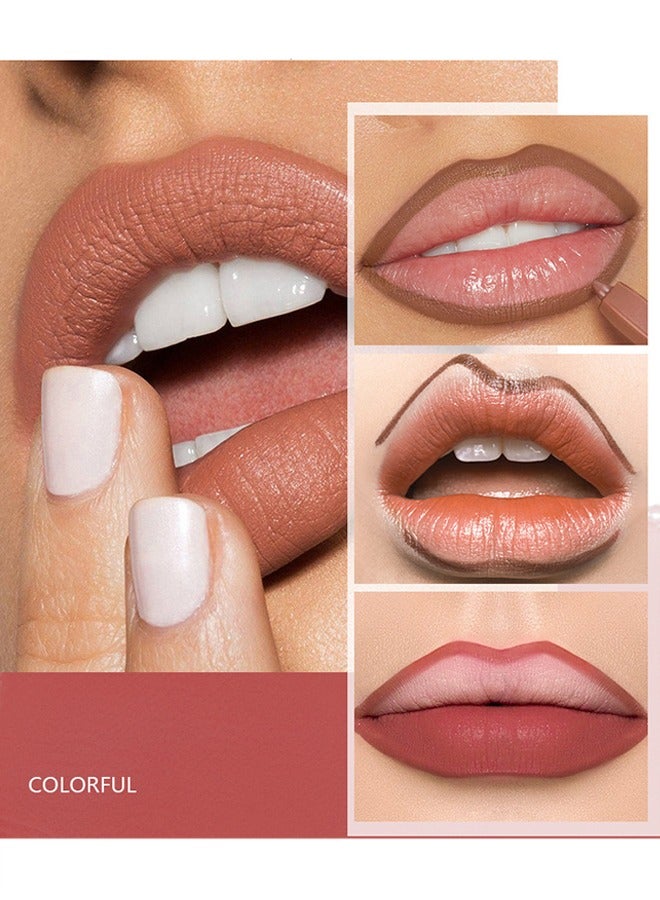 pudaier Lipstick & Lippie Pencil, Lip Pencil Waterproof, Sweat-Proof and Colorfast Automatic Lip Liner Matte Decorative Lip Liner,Natural Formula, High Pigment and Easier To Create Perfect Lip Makeup(#09) - Image 2
