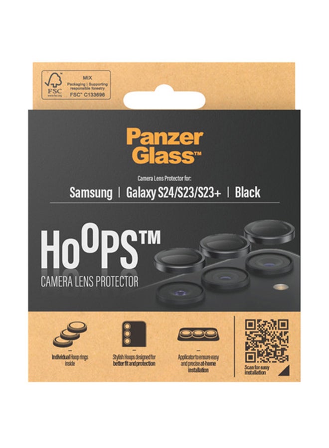 PanzerGlass Hoops Camera Lens Protector Samsung Galaxy S24 and S23 and S23 Plus - Black  - Image 3