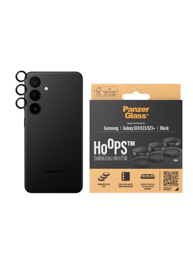 PanzerGlass Hoops Camera Lens Protector Samsung Galaxy S24 and S23 and S23 Plus - Black  - Image 2
