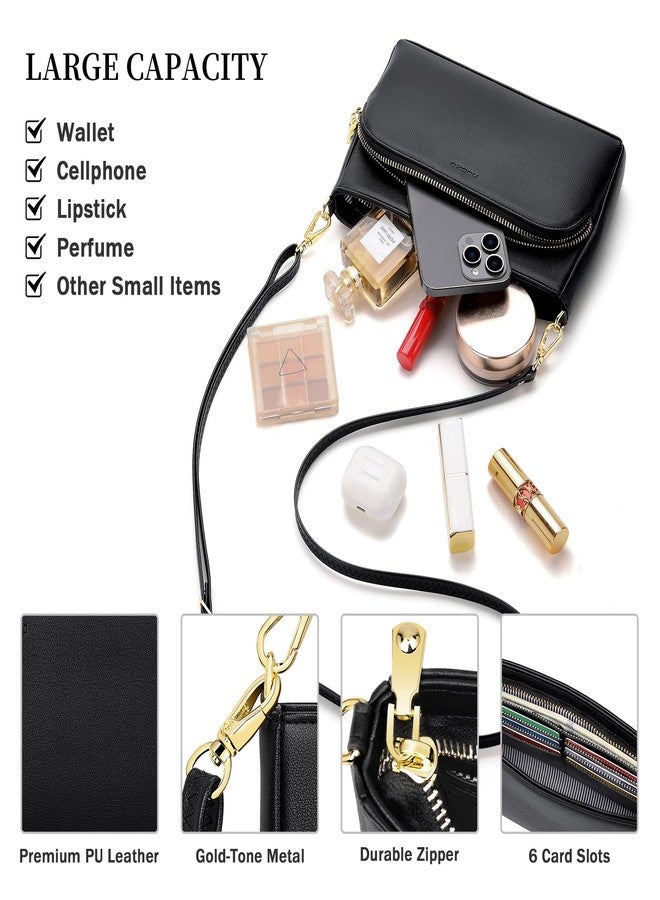 nuoku Small Cell Phone Purse Wallet Crossbody with Phone Pocket, Crossbody Bags for Women Cellphone Purse with Card Slots - Image 4