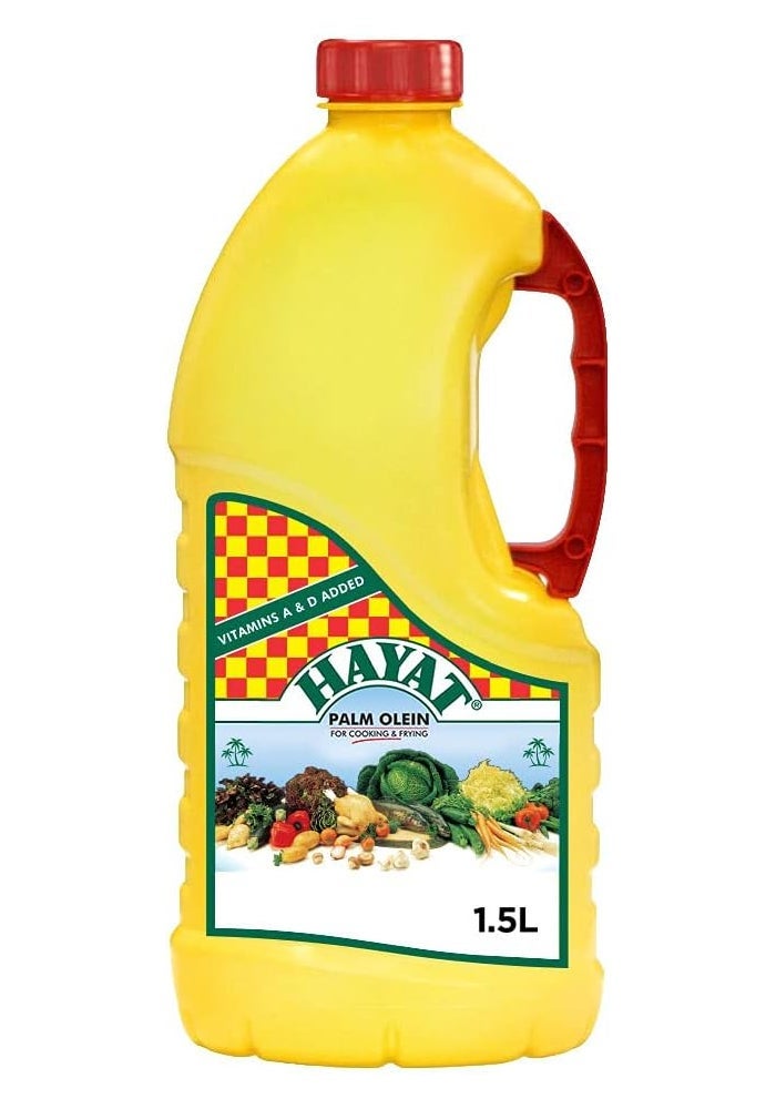 Hayat Palm Olein Cooking Oil 1.5L - Image 1