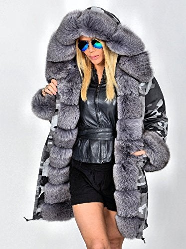 Roiii Women Thicken Warm Winter Coat Hood Down Parka Fleece Fur Outdoor Overcoat Long Jacket Outwear - Image 2