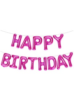 KATCHON Pink Happy Birthday Balloons Banner for Birthday Party Decoration  - Image 1