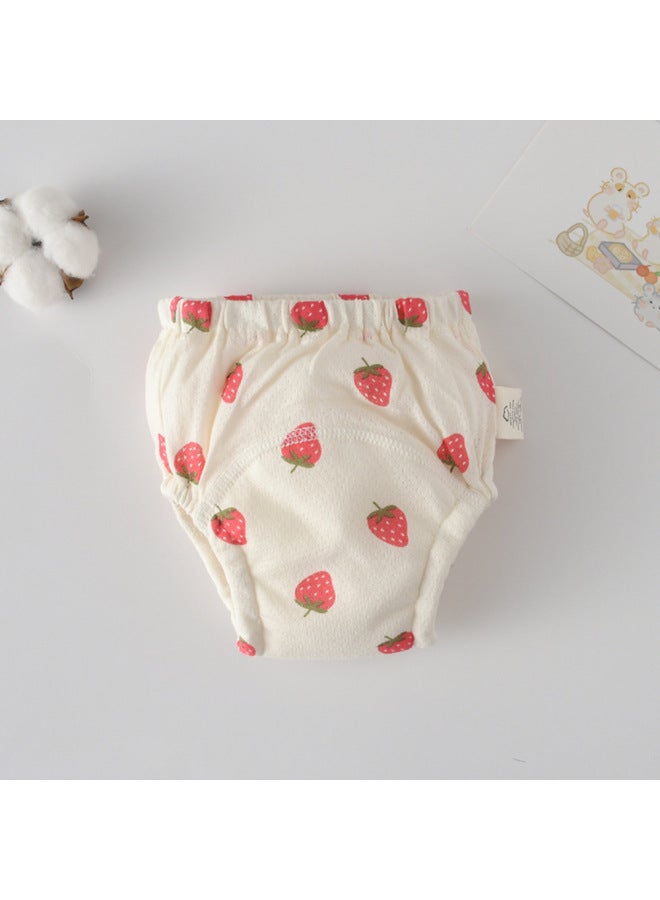 Korean Style Pure Cotton Mesh Breathable Toilet Training Pants Baby Waterproof Washable Gauze Learning Pants Diaper Pants Category A