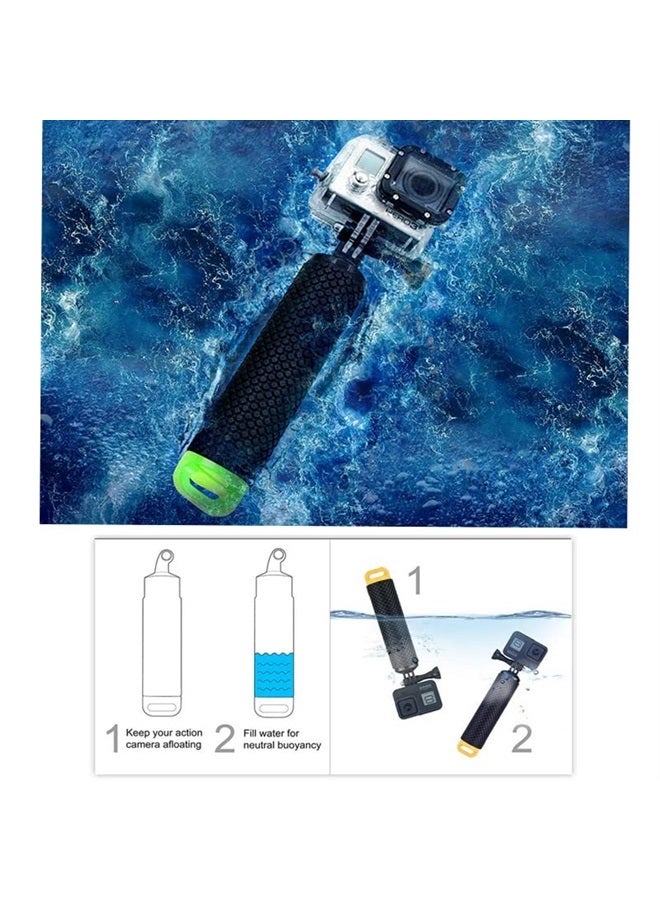 Walway Floating Hand Grip Waterproof Handheld Selfie Stick Monopod Grip Handle Mount Compatible with GoPro Hero 10, 9, 8, 7, Hero Session, Fusion, Max, AKASO, SJCAM, DJI Osmo Action Cameras (Pink) - Image 3