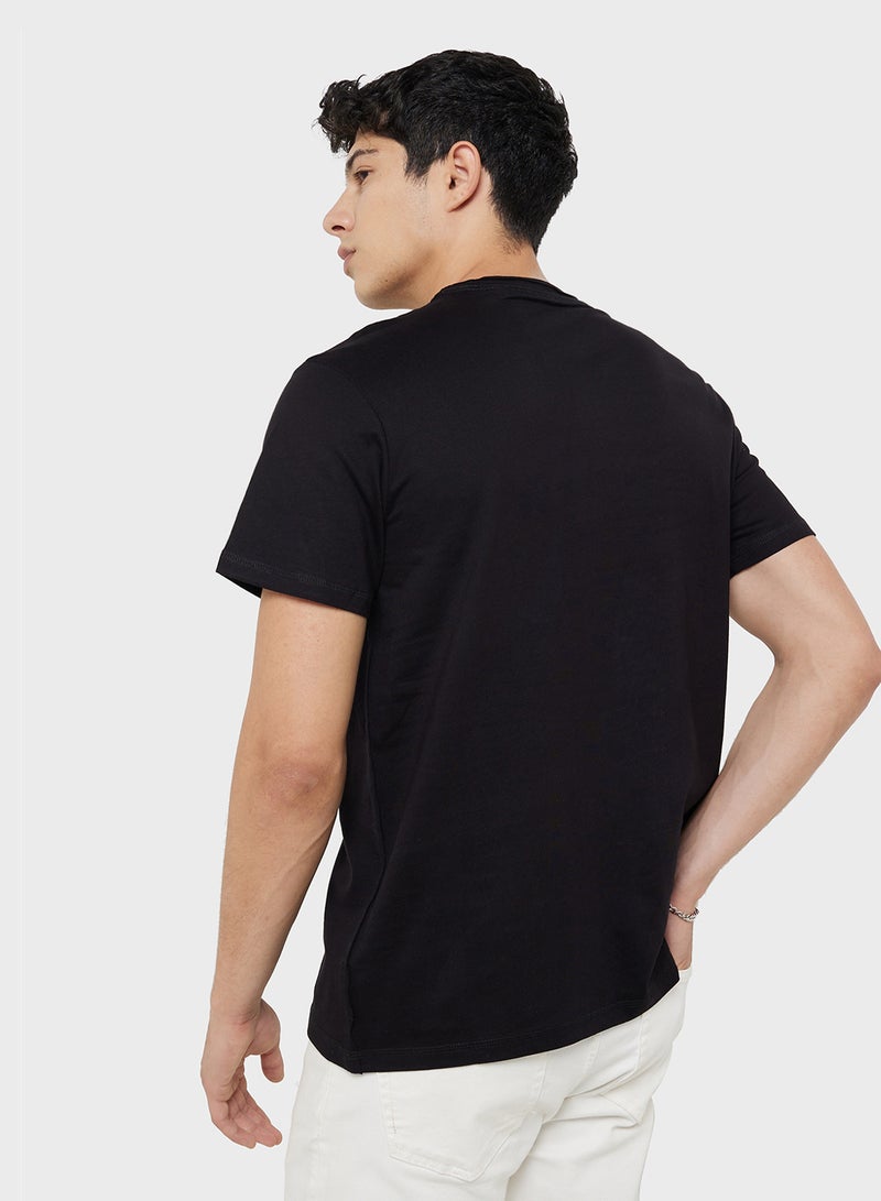 GUESS Printed Short Sleeve Crew Neck T-Shirt  - Image 2