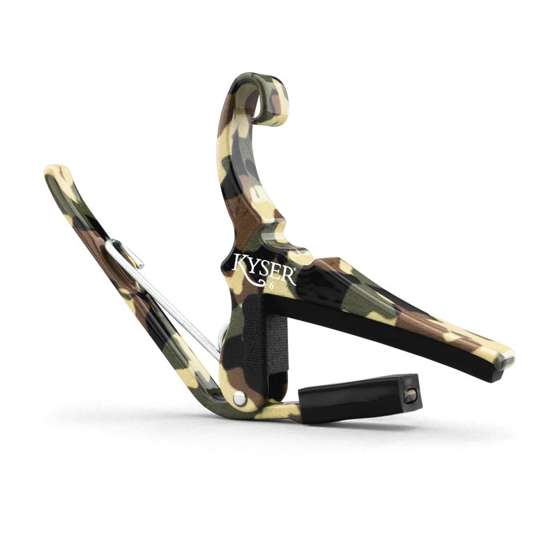 Kyser Musical Products Quick-Change Guitar Capo, KG6C2A, Camo 2.0 - For 6-String Acoustic Guitars, Made in USA, Quality, Strong, Lightweight, Quick & Easy Key Changes, Innovative, Perfect Fit - Image 1