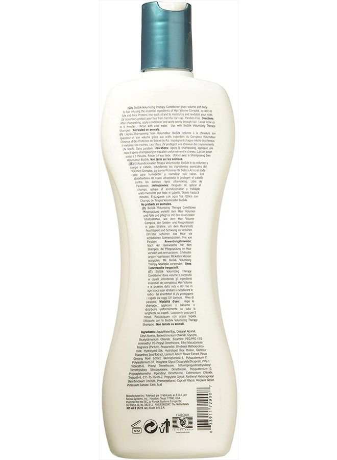 Biosilk Volumizing Therapy Conditioner Unisex Conditioner 12 oz - Image 2