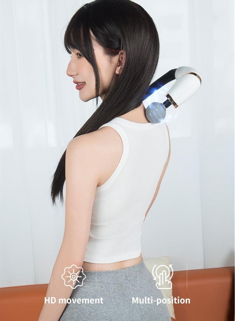 JAJEEK Massage Gun with Extended Handle – Revolutionary U-Shaped Back Massager for Pain Relief, Deep Tissue Body Massager for Neck, Shoulders & Legs – Powerful, Adjustable Speed, Ergonomic, Portable Design for Muscle Recovery and Stress Relief - Image 3