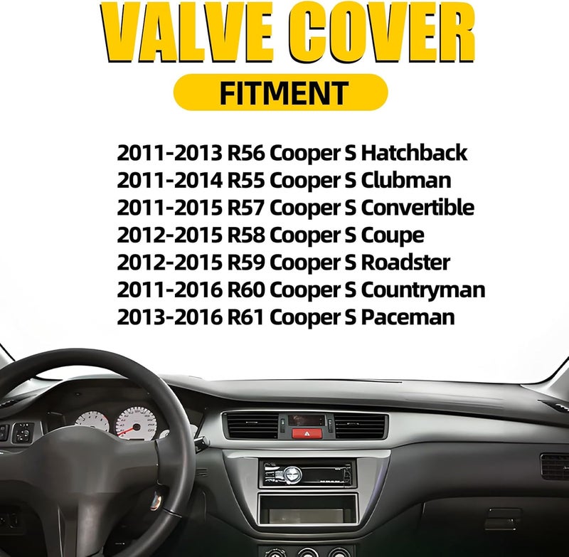 MILIPARTS Valve Cover for 2011-2016 Mini Cooper S and Countryman Models - Image 2