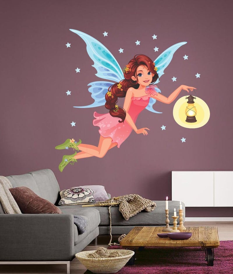 DecorVilla Decor Villa™ 3D Fairy Big Size Wall Sticker just Peel &Stick New Modern Art & Trendy Wall Stickers for Home Decoration, Living Room,Office,Bedroom Prayer Room etc (DVHMS1625L) - Image 4