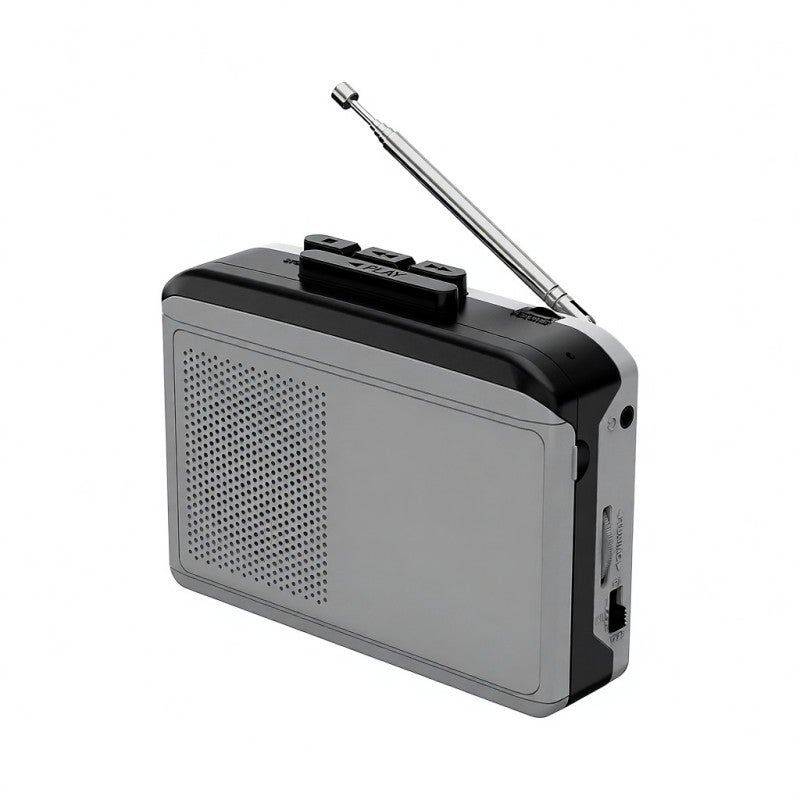 Ezcap Cassette Tape Player Portable AM FM Radio Built-In Speaker - Recordable Walkman with 3.5mm Headphone Jack for Home Outdoor Activities - Image 1
