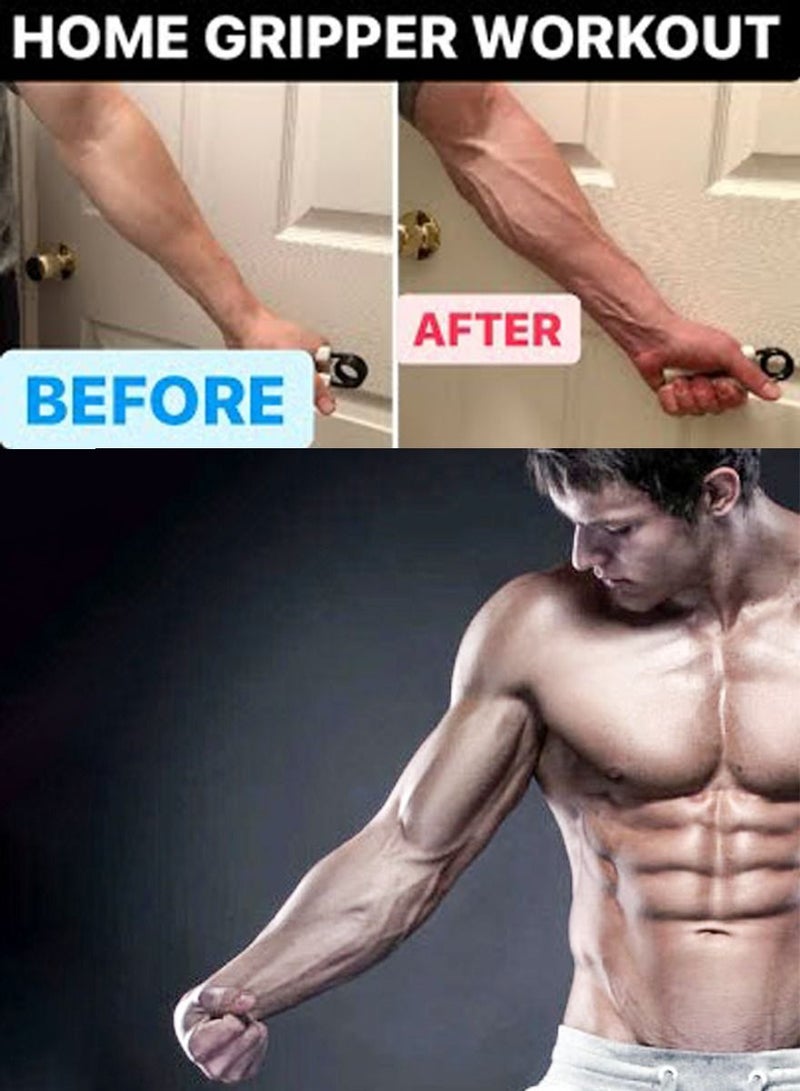 ISHWAZ Hand Grip Exerciser with Adjustable Resistance & Counter | Wrist, Forearm & Grip Strength Trainer | Strength, Rehab & Fitness Tool for Home & Gym - Image 3