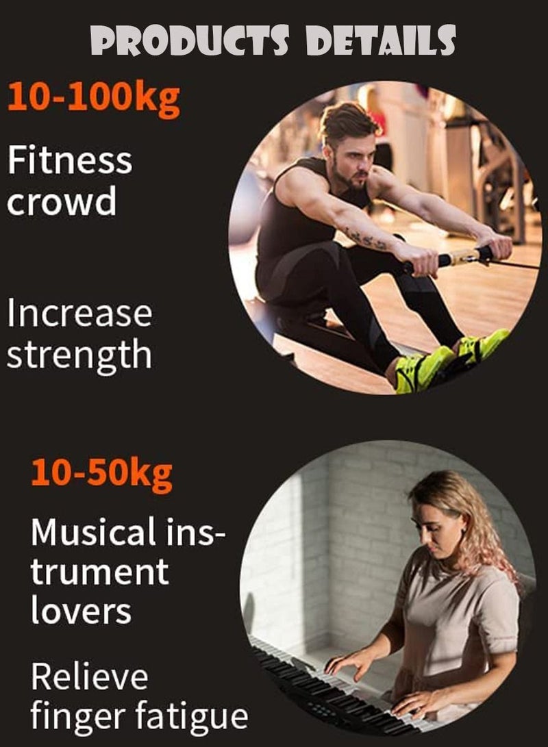 ISHWAZ Hand Grip Exerciser with Adjustable Resistance & Counter | Wrist, Forearm & Grip Strength Trainer | Strength, Rehab & Fitness Tool for Home & Gym - Image 5