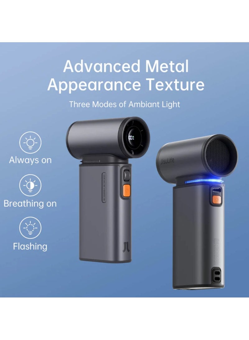 جيسيو لايف مروحة يد جيسولايف ألترا1، بطارية 9000 مللي أمبير/ساعة - رمادي غامق - Image 4