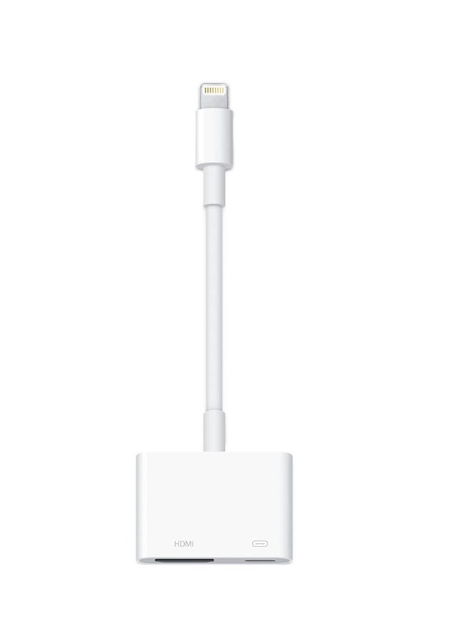 NIBEMINENT Lightning Digital AV Adapter White