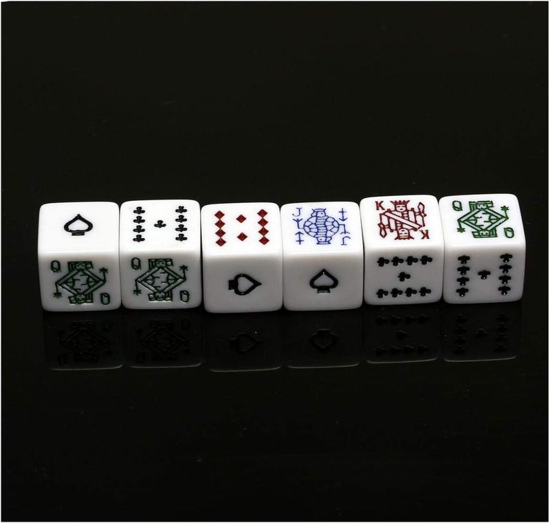 Bc Toptan Leatherette Dice Cup with Poker Dice, Felt Lining Quiet Shaker for Playing Yahtzee/Farkle/Liars Dice, - Image 2